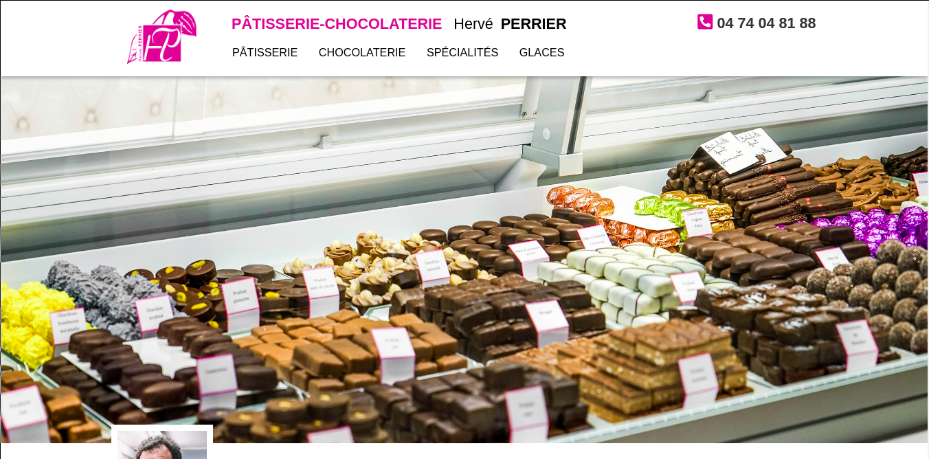 Photo exemple du site de la pâtisserie Perrier